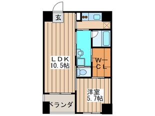 ＫＷレジデンス堺筋本町の物件間取画像